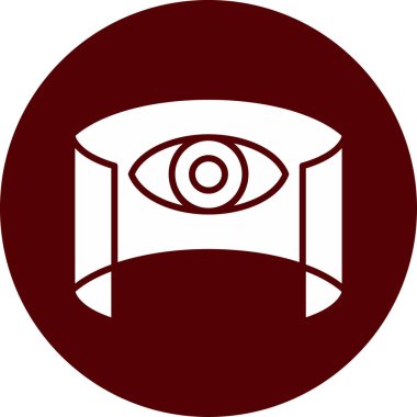 Göz simgesi vektör illüstrasyonu