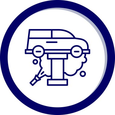 araba simgesi, vektör illüstrasyonu