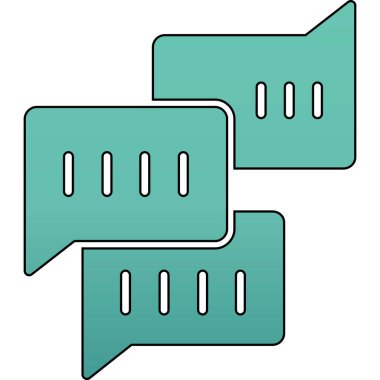 Beyaz arka planda iki farklı konuşma balonu. vektör illüstrasyonu