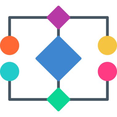 Doldurulmuş ağ bağlantısı simgesi - ana hat biçimi