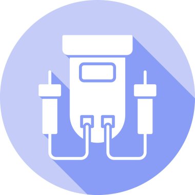 Modern bir gaz ikonunun vektör illüstrasyonu