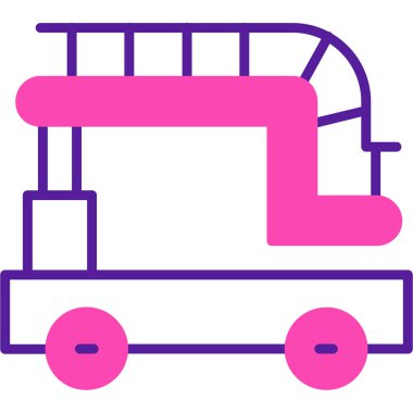 Kamyon. Web simgesi basit illüstrasyon