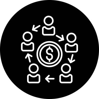 Dolar simgesi, vektör illüstrasyonu