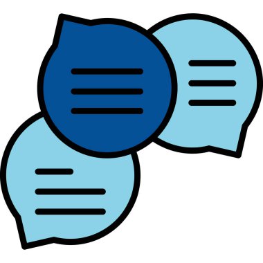 Konuş. Web simgesi basit illüstrasyon