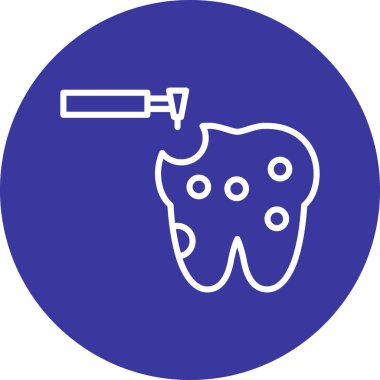 Modern düz dişli dişçinin vektör simgesi