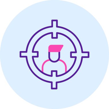 İnsan simgesinin vektör illüstrasyonu