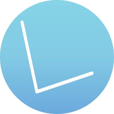 Mavi bir simgenin vektör illüstrasyonu