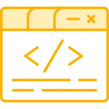 Ana hat biçiminde kod kodlama simgesi