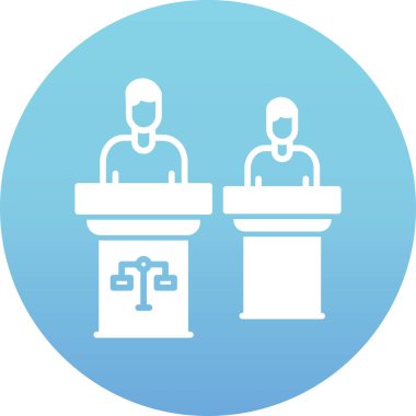 Bir konferans odasının vektör illüstrasyonu