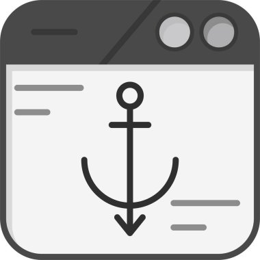 anchor web simgesi basit tasarım