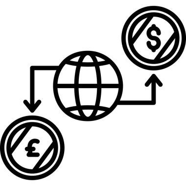 takas ve para vektör simgesi