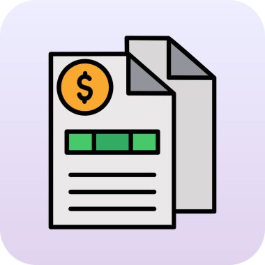 dosya simgesi, vektör illüstrasyonlu belge