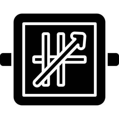 Modern b 'nin vektör illüstrasyonu eksik simgesi