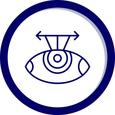 Göz simgesi vektör illüstrasyonu