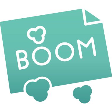 Büyük bir kamyoneti olan beyaz bulutun modern vektör çizimi