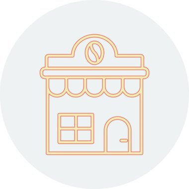 Modern yapı ikonunun vektör illüstrasyonu