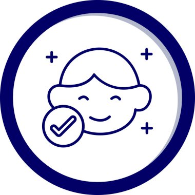 Müşteri hizmeti simgesi, vektör illüstrasyonu