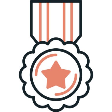 Madalya ödülü vektör illüstrasyonu