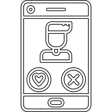 Kalp simgesi ile Smartphone