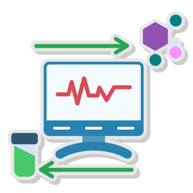 Kan testi olan bilgisayar monitörü