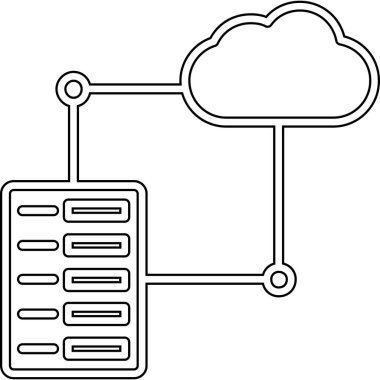 veri depolama. Web simgesi basit tasarım