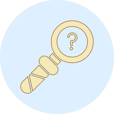 büyütme cam simgesi vektör illüstrasyon grafik tasarımı