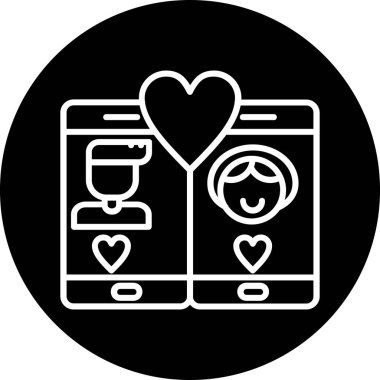 aşk çifti vektör simgesi kolayca değiştirebilir ya da düzenleyebilir