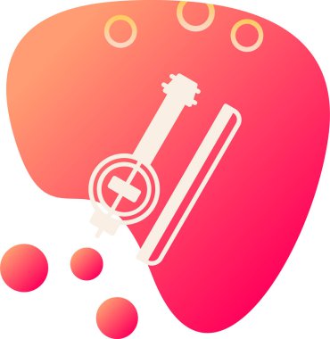 Müzik. Web simgesi basit illüstrasyon