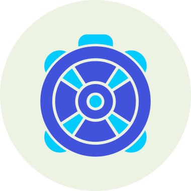 Tekerlek. Web simgesi basit illüstrasyon