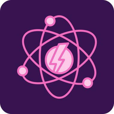 İki atomlu izole bir atom simgesinin çizimi