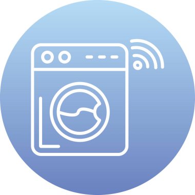 çamaşır makinesi izole vektör simgesi kolayca değiştirebilir veya düzenleyebilir