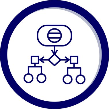 hiyerarşi. Web simgesi basit illüstrasyon