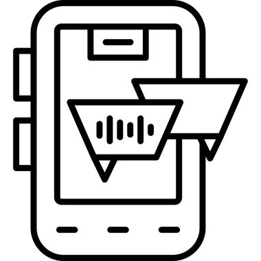 alışveriş cep telefonu simgesi, vektör illüstrasyonu