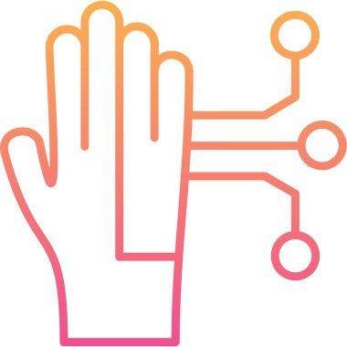 el simgesi vektör illüstrasyonu