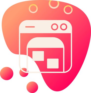 Bir cep telefonu simgesinin vektör illüstrasyonu