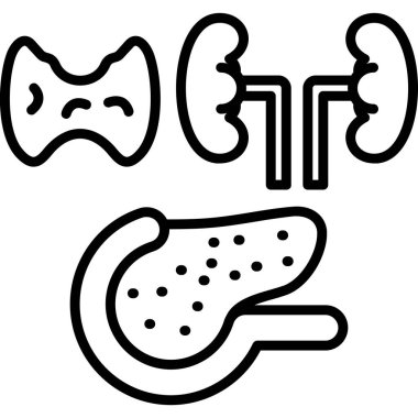 Mide ikonu. özet vektör illüstrasyonu