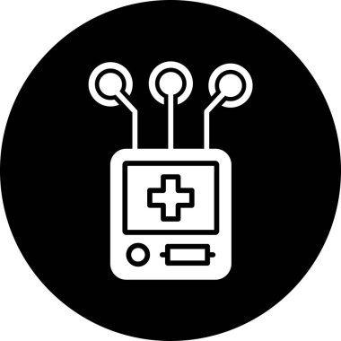 oyun konsolu simgesi, vektör illüstrasyonu