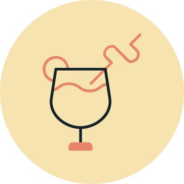 şarap cam vektör simgesi