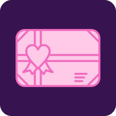 Kart hediye kutusu simgesi - taslak biçimi