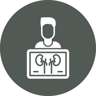 hasta çevrimiçi yuvarlanmış simge.