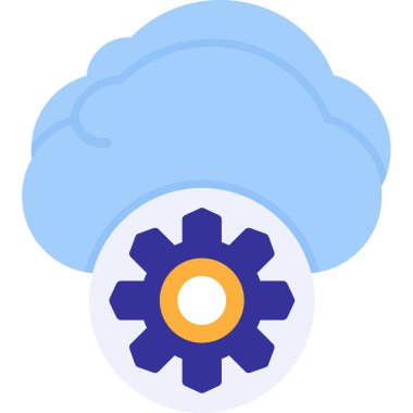 bulut hesaplama vektörü simgesi