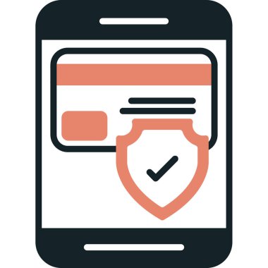 Kalkan simgesi olan akıllı telefon