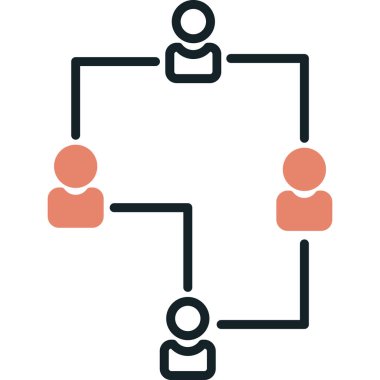 şebeke. Web simgesi basit illüstrasyon