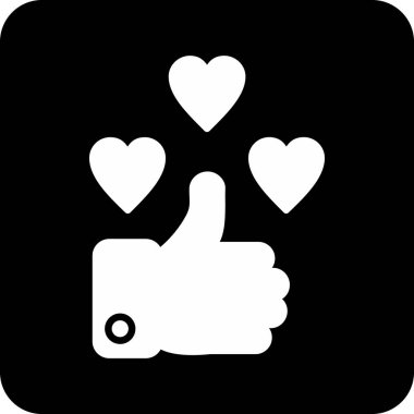 Aşk. Web simgesi basit illüstrasyon