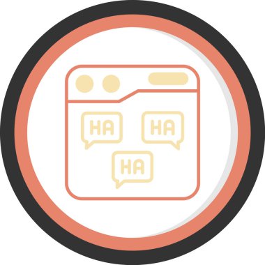 Vektör illüstrasyonu, simge ögesi.