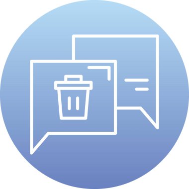 Çöp kutusu. Web simgesi basit illüstrasyon