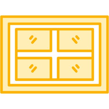 Pencere. Web simgesi basit illüstrasyon