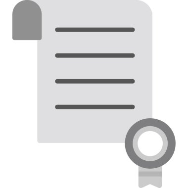 Belge. Web simgesi basit illüstrasyon