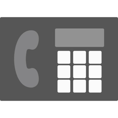 Telefon ikonu. Düz dizayn. On.