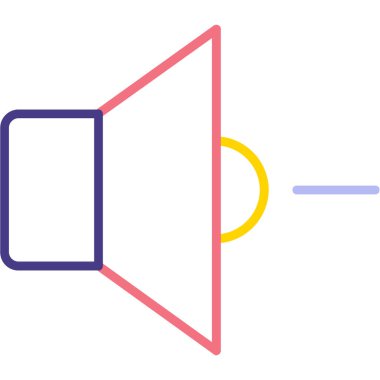 Megafon simgesi, vektör illüstrasyon tasarımı